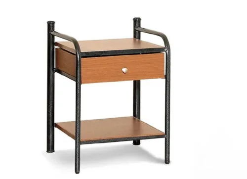 Κομοδίνο Μέταλλο-Ξύλο Ν 4