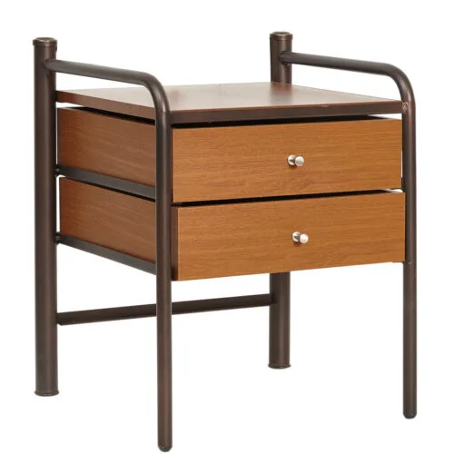 Κομοδίνο Μέταλλο-Ξύλο Ν 5