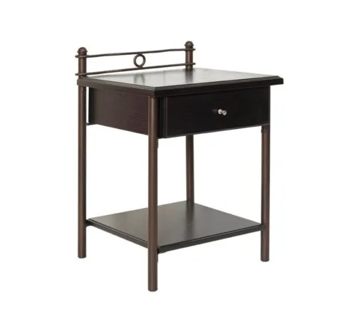 Κομοδίνο Μέταλλο-Ξύλο Ν 28