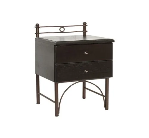 Κομοδίνο Μέταλλο-Ξύλο Ν 28Β