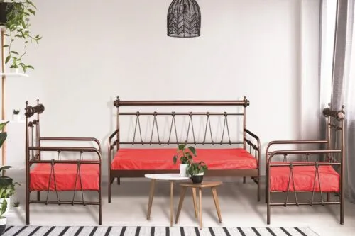 Μεταλλικός Καναπές Κρεβάτι  Νο 34